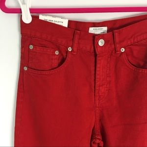Zara Jeans - NWT Zara Red High Rise Cropped Jeans 2 Zara Jeans - NWT Zara Red High Rise Cropped Jeans 2
